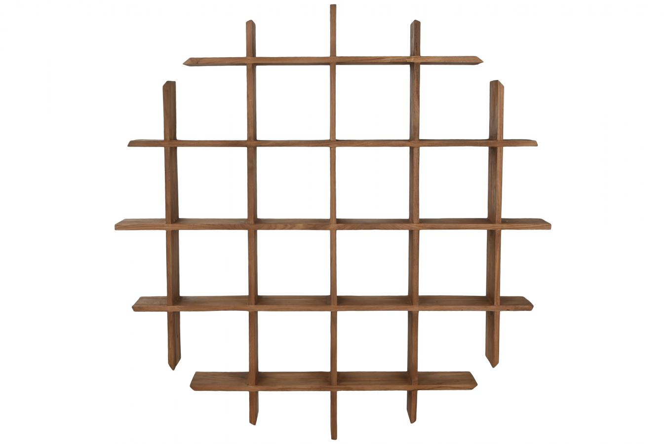 ESTANTERIA PARED TECA 120X15X120