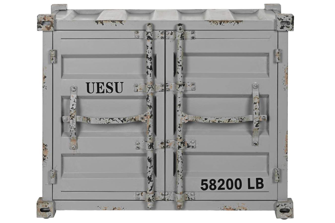 BOTELLERO METAL MDF 77X41X64 CONTAINER GRIS