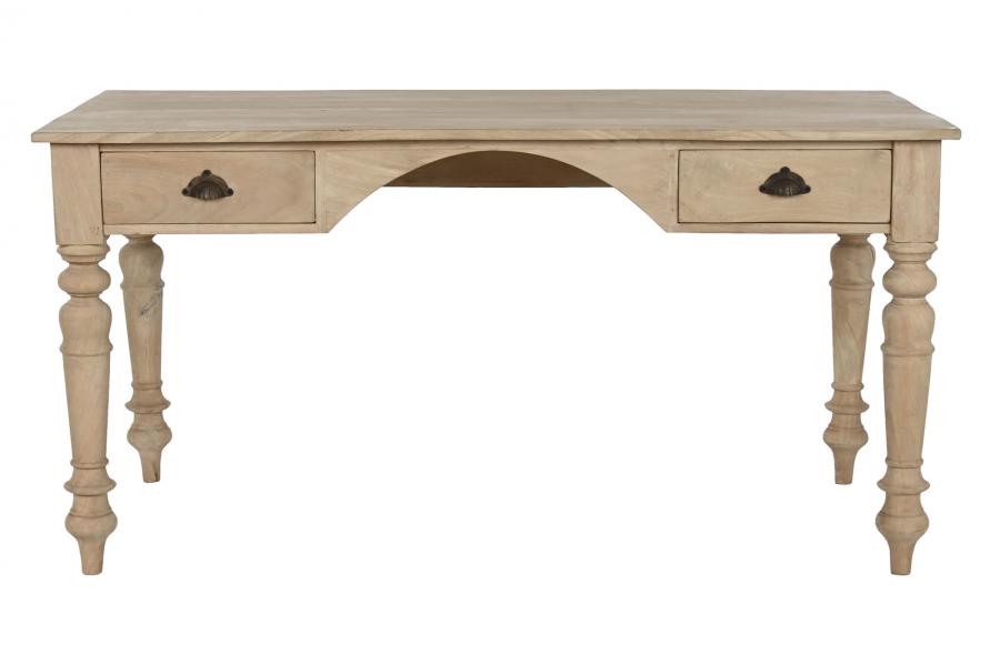 ESCRITORIO MANGO 150X76X76 2 CAJONES