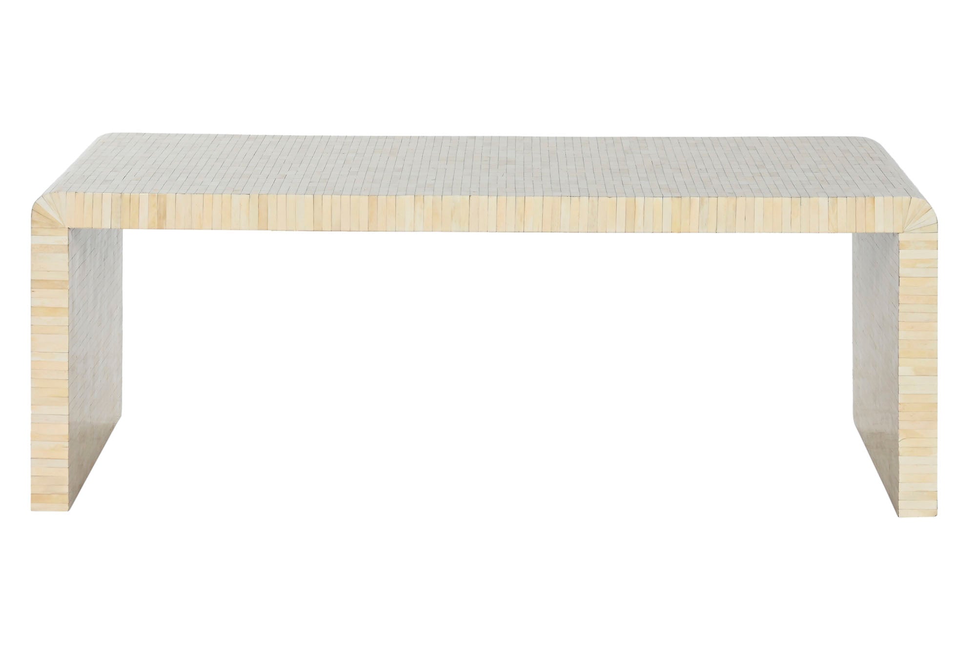 MESA CENTRO HUESO 128X61,5X47 TARACEA HECHO A MANO