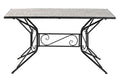 MESA COMEDOR FORJA CERAMICA 140X70X75,5 MOSAICO