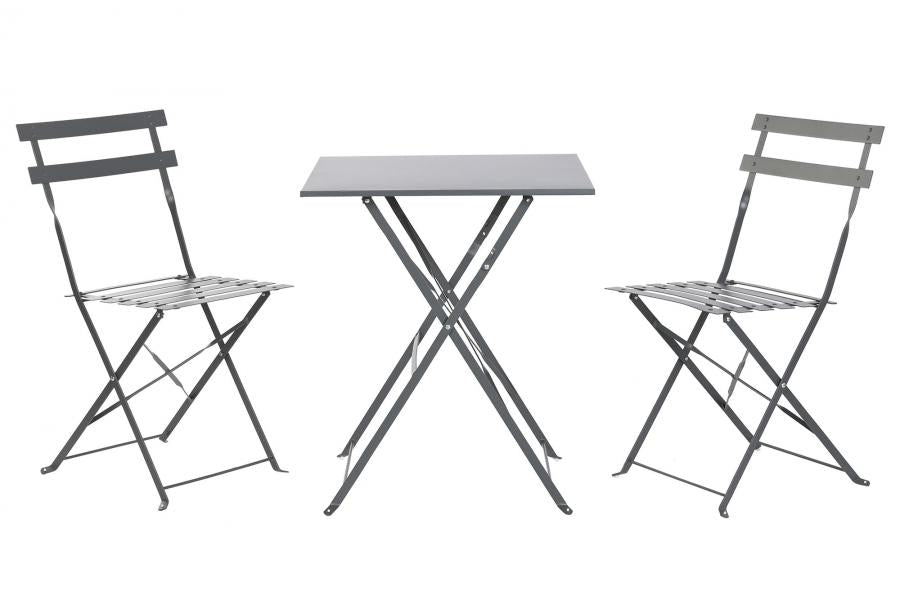 MESA SET 3 METAL 60X60X71 GRIS