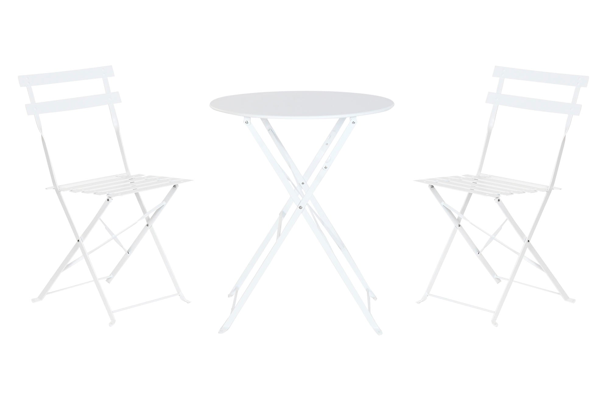 MESA SET 3 METAL 60X60X71 BLANCO