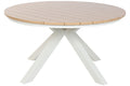 MESA REDONDA COMEDOR ALUMINIO 140X140X75 BLANCO