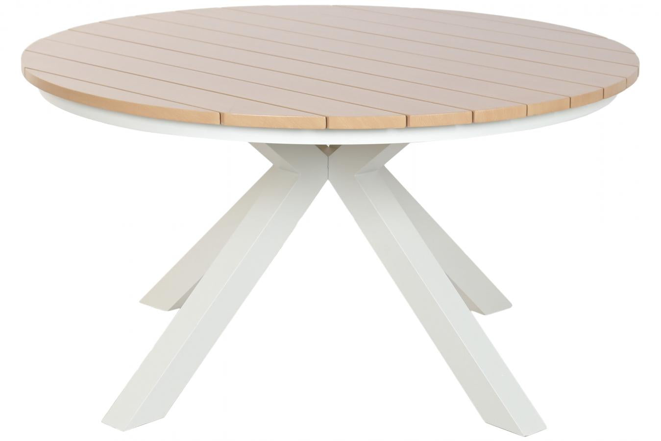 MESA REDONDA COMEDOR ALUMINIO 140X140X75 BLANCO