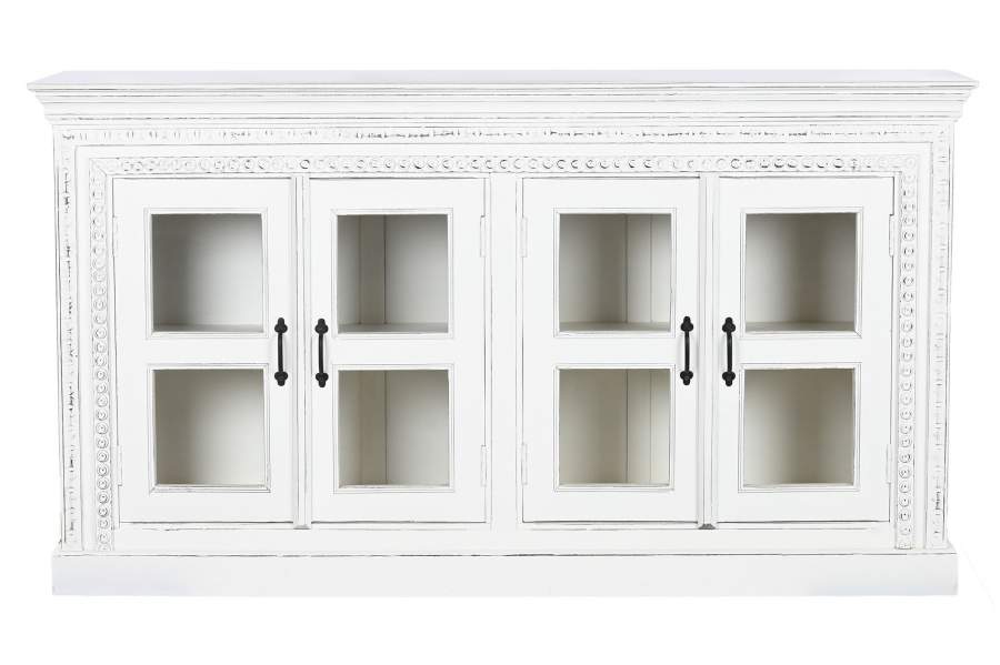 BUFFET MANGO CRISTAL 180X40X100 BLANCO