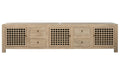MUEBLE TV OLMO MACIZO 240X44X60 3 PUE 4 CAJ