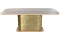 MESA COMEDOR MANGO LATON 210X110X76 DORADO
