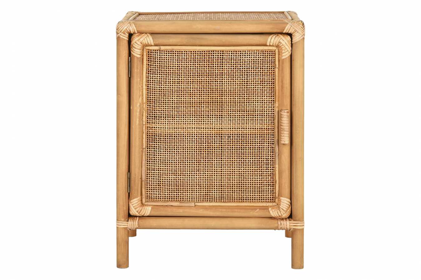 MESITA AUXILIAR ABETO RATAN 46X35X60 1 PUERTA