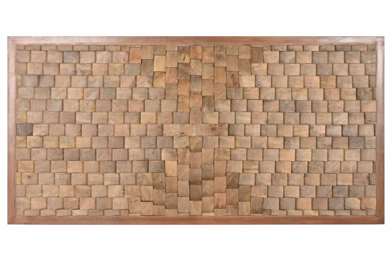 CABECERO CAMA MANGO 180X5X90 MODERNO 3D NATURAL