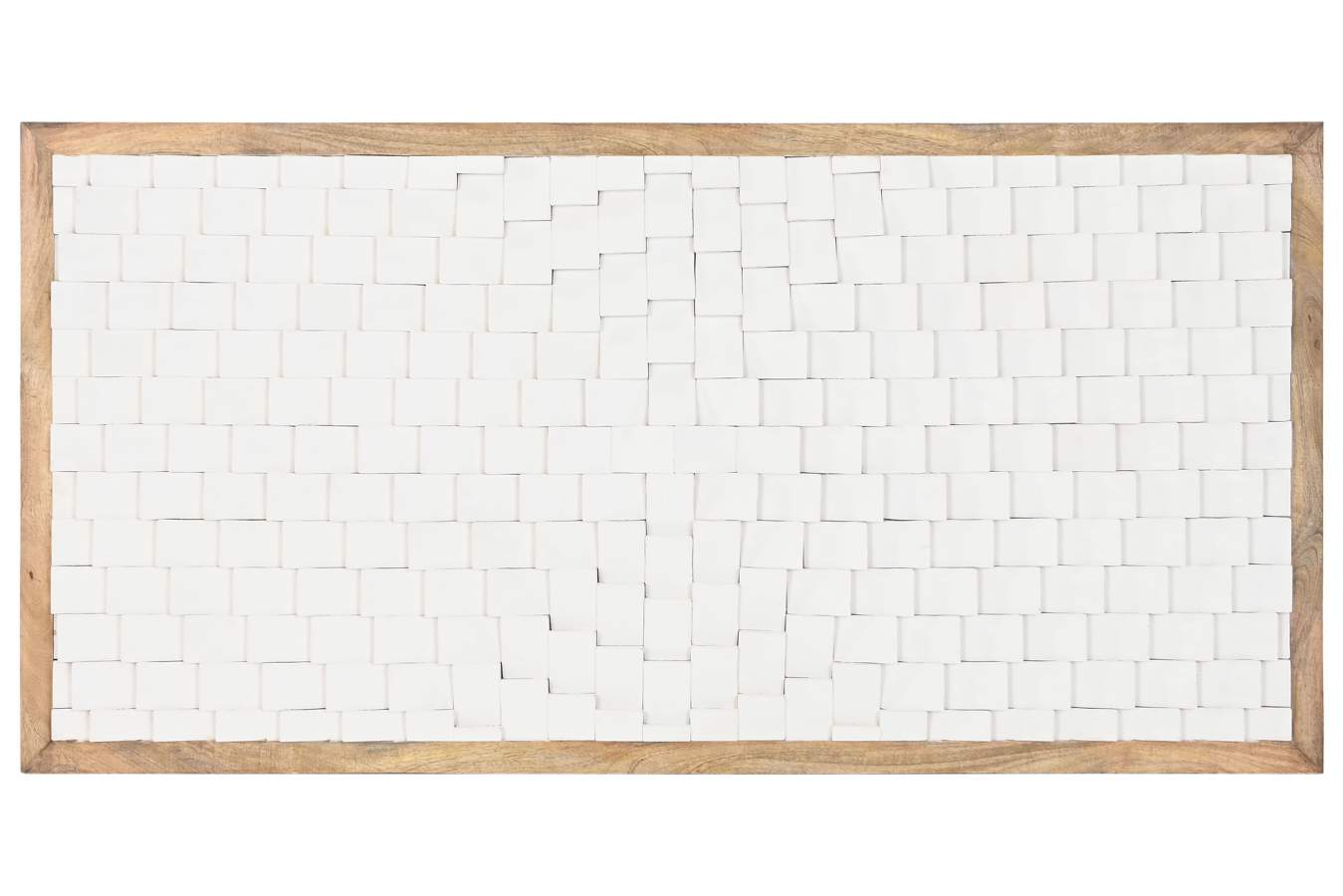 CABECERO CAMA MANGO 160X4X80 MODERNO 3D BLANCO