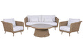 SOFA SET 4 ALUMINIO 188X89X65 DESEMFUNDABLE