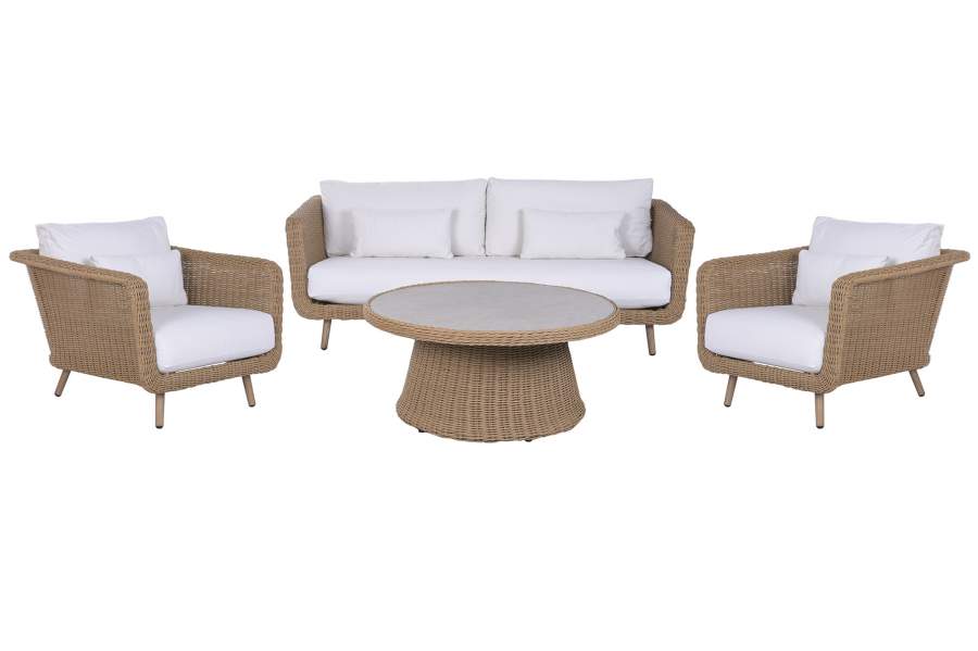 SOFA SET 4 ALUMINIO 188X89X65 DESEMFUNDABLE
