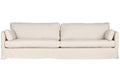 SOFA LINO ALGODON 270X86X80 2 COJINES BEIGE