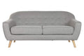 SOFA POLIESTER RUBBERWOOD 172X82X82 3 PLAZAS TOPO