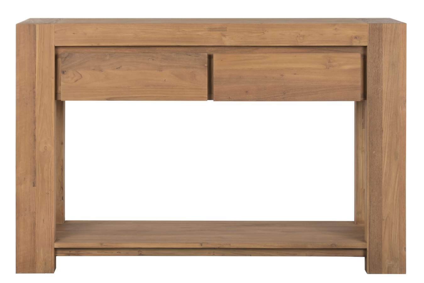 CONSOLA TECA RECICLADA 120X40X78 MARRON
