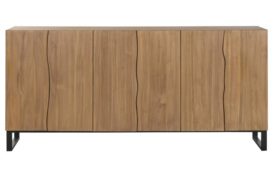 BUFFET TECA METAL 180X40X85 NATURAL NATURAL