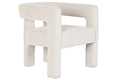 BUTACA MADERA POLIESTER 67X61,5X67,5 BUCLE BLANCO