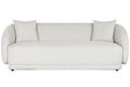 SOFA MADERA POLIESTER 196X94,5X71 BUCLE BLANCO