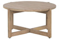 MESA CENTRO MANGO 80X80X41 CHORRO DE ARENA NATURAL