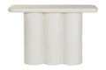 CONSOLA RESINA MDF 120X38X80 RUGOSO BLANCO