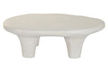 MESA CENTRO RESINA MDF 102X62X33,5 RUGOSO BLANCO