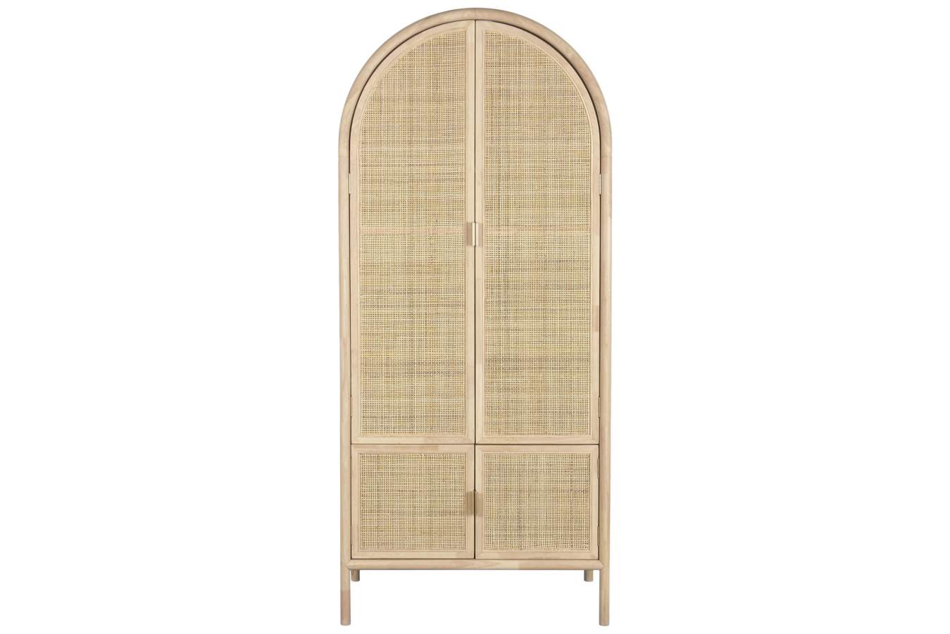 ARMARIO ABETO RATAN 79X58X180 NATURAL