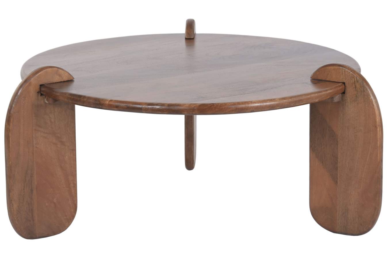 MESA CENTRO MANGO 98X98X46 MARRON