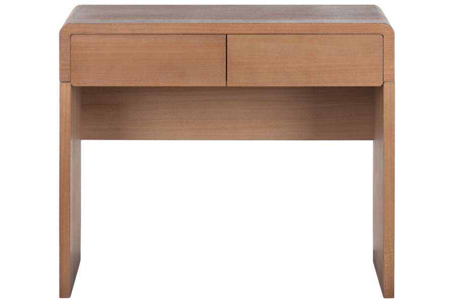 CONSOLA PAULOWNIA OLMO 91X39X78 2 CAJONES NATURAL