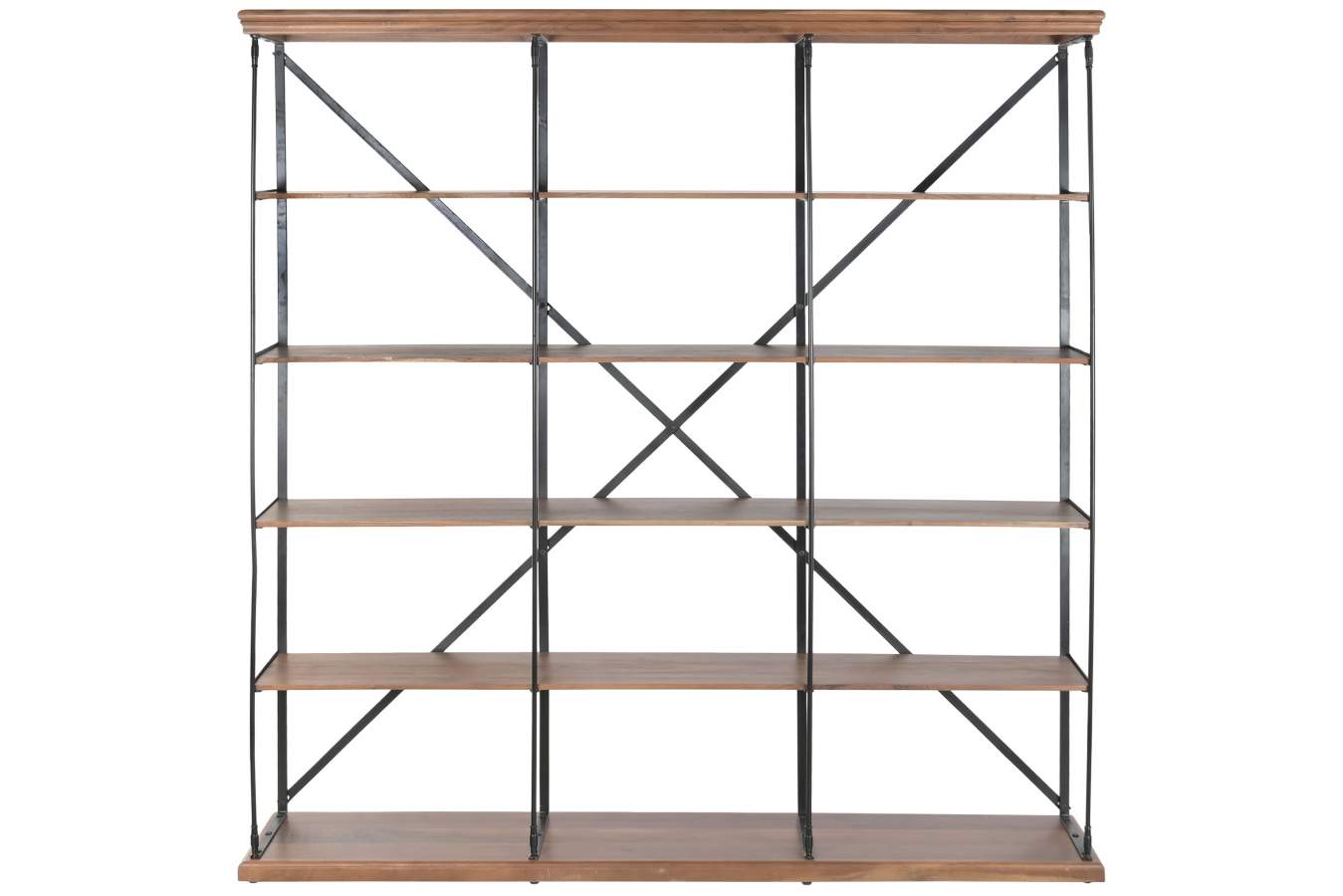 ESTANTERIA SHEESHAM METAL 213X43X220 NEGRO