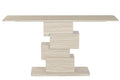 CONSOLA GRANITO MDF 150X40X70 SIMIL MARMOL BEIGE