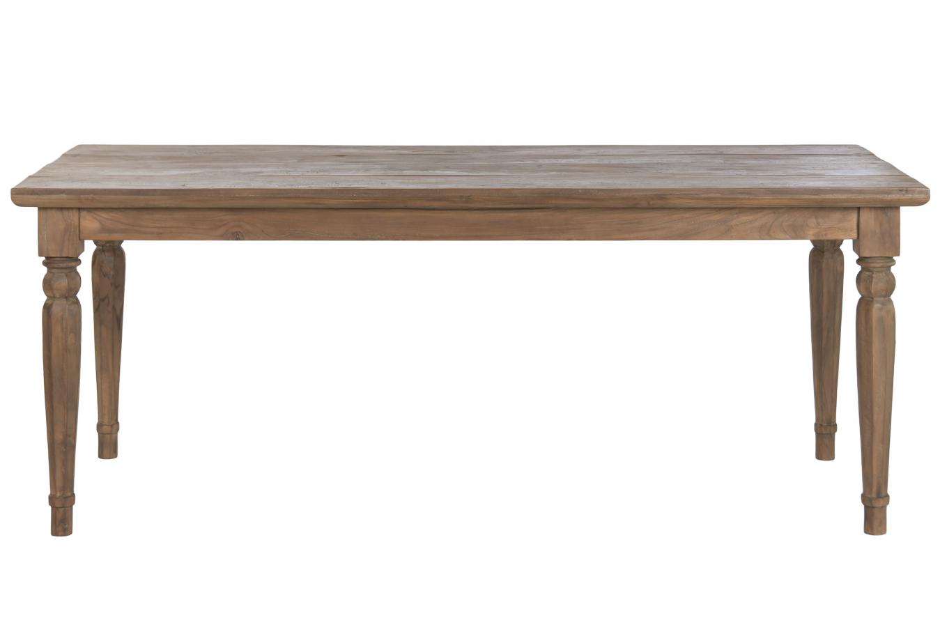 MESA COMEDOR TECA RECICLADA 200X90X78
