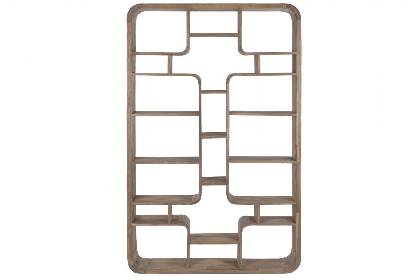 ESTANTERIA TECA RECICLADA 140X30X220 NATURAL