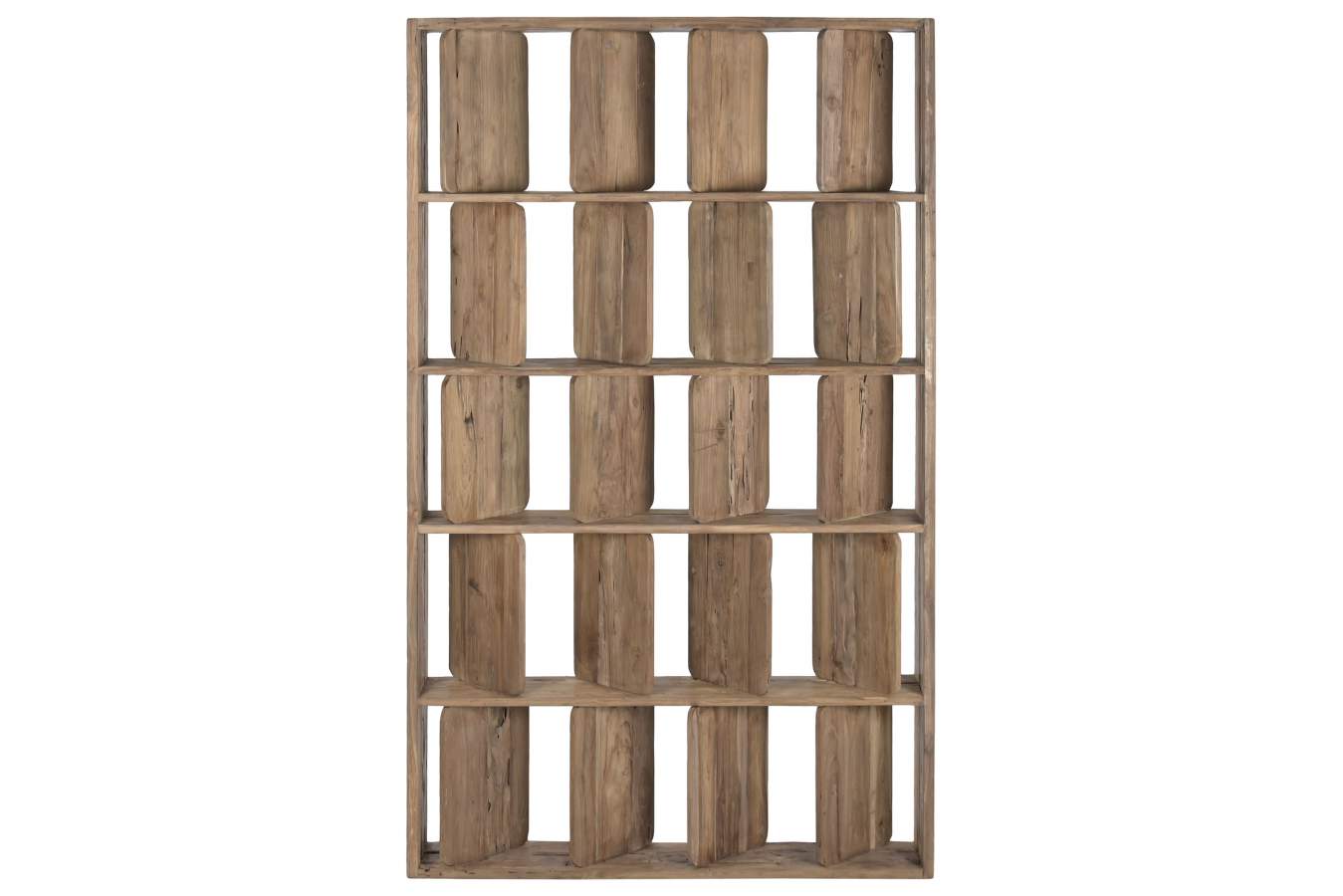 ESTANTERIA TECA RECICLADA 124X20X210 NATURAL