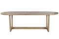 MESA COMEDOR TECA MACIZA 240X100X76 DECAPE GRIS