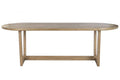 MESA COMEDOR TECA MACIZA 180X90X77 DECAPE GRIS