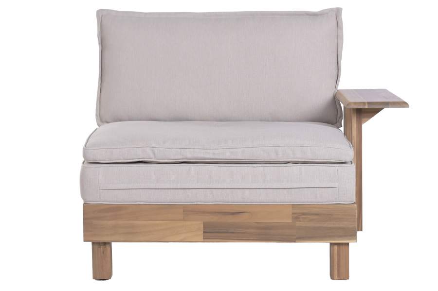 SILLON ACACIA POLIESTER 98X85X70 MODULO VERSATIL