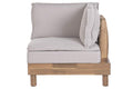 SILLON ACACIA POLIESTER 85X85X70 MODULO ESQUINA