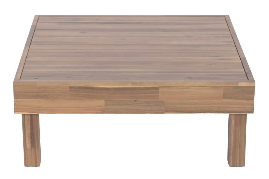 MESA CENTRO ACACIA 85X85X35 MODULO MESA MARRON