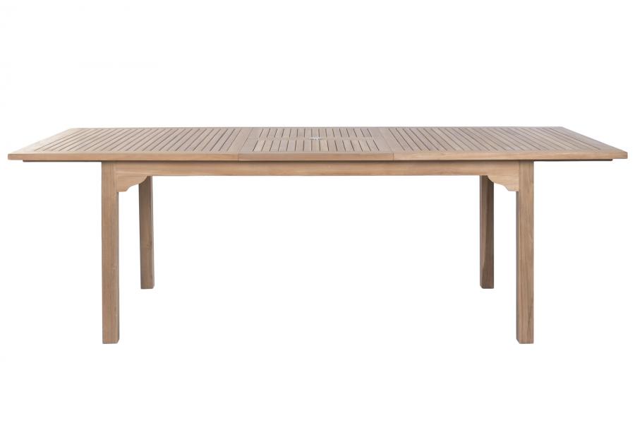 MESA COMEDOR TECA 180X100X75 EXTENSIBLE A 240 CM