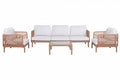 SOFA SET 4 PP POLIESTER 222X74X70 HOJA