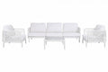 SOFA SET 4 PP POLIESTER 222X74X70 HOJA