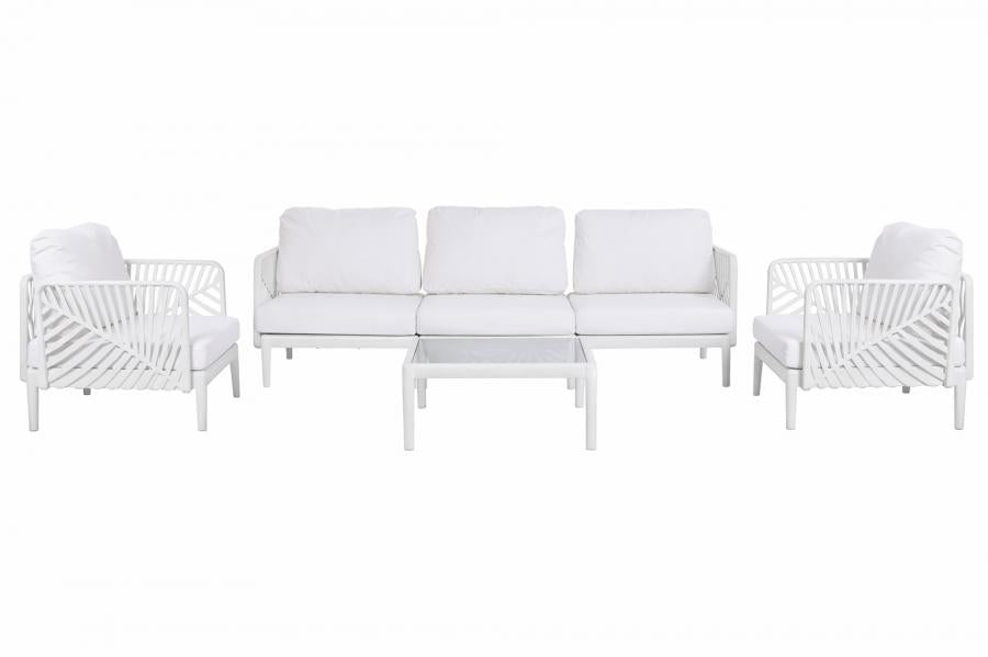 SOFA SET 4 PP POLIESTER 222X74X70 HOJA