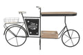 EXPOSITOR METAL MADERA 187X39X100 BICICLETA NEGRO