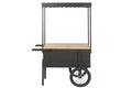 EXPOSITOR METAL MDF 115X58X170 CARRO NEGRO