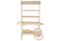 EXPOSITOR ABETO MDF 115X68X168 CARRO NATURAL