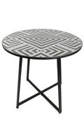 MESA PIEDRA METAL 60X60X75,5