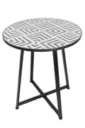 MESA PIEDRA METAL 80X80X76