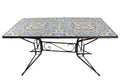 MESA COMEDOR FORJA CERAMICA 140X70X75,5 MOSAICO