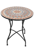 MESA METAL CERAMICA 60X60X72 MOSAICO MULTICOLOR